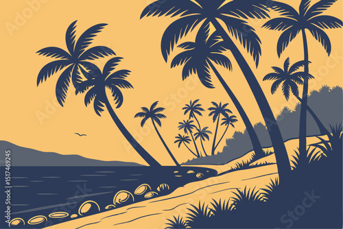 Palm Shadows & Coconut Dreams