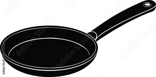 frying pan isolated on white