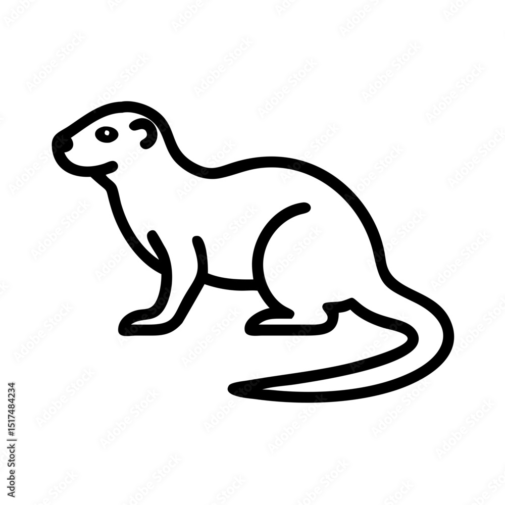 Obraz premium otter icon 