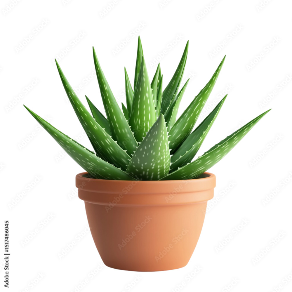 Aloe vera plant in a terracotta pot a succulent houseplant Aloe vera plant in a terracotta pot a succulent houseplant