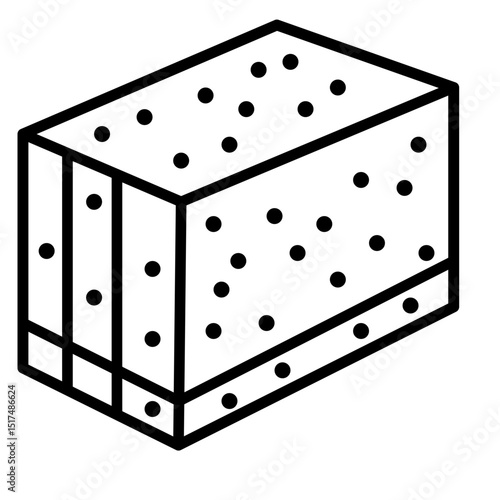 Concrete Block Vector Icon