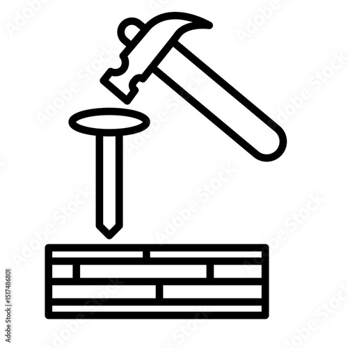 Nail Vector Icon