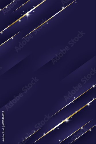 ラグジュアリーなネイビーの背景素材 ( フレーム　見出し　タイトル　セール　チラシ　エレガント )