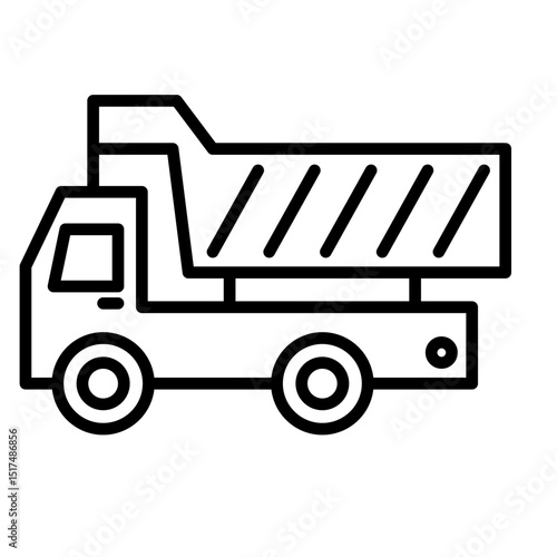 Dumper Truck Vector Icon