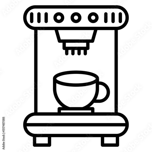 Coffee Machine Vector Icon