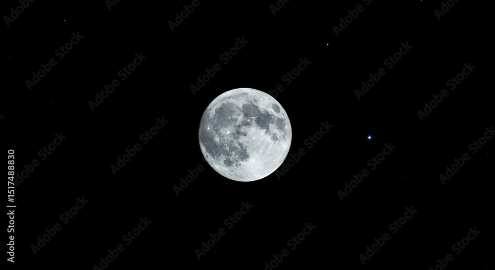 Obraz premium full moon rising