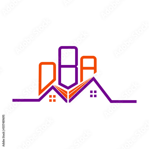 OBA Real State logo design, OBA simple and modern logo. OBA luxurious alphabet design