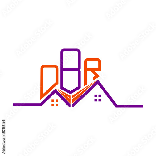OBR Real State logo design, OBR simple and modern logo. OBR luxurious alphabet design