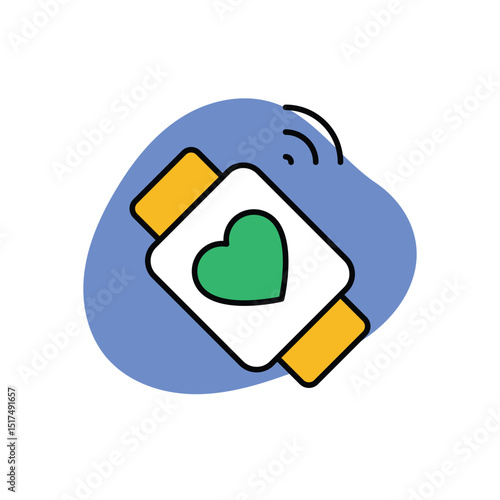 Fitness Tracker Icon vector stock illustration