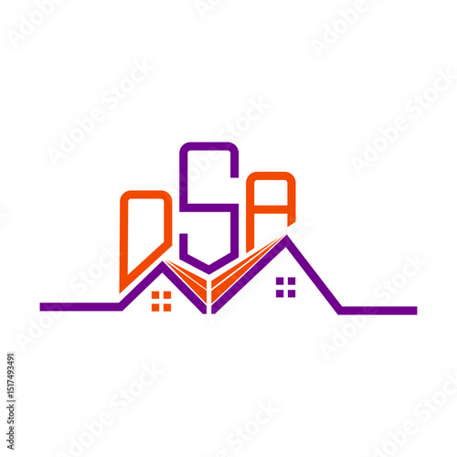 OSA Real State logo design, OSA simple and modern logo. OSA luxurious alphabet design