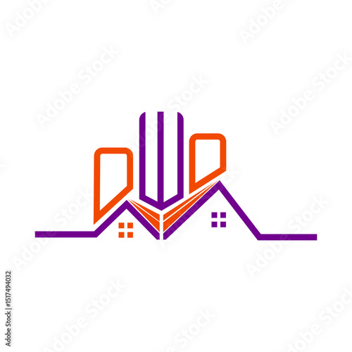 OWO Real State logo design, OWO simple and modern logo. OWO luxurious alphabet design
