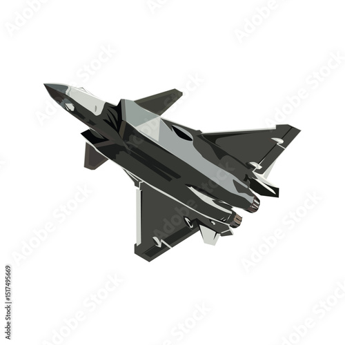 Chinese Military jet aircraft design template