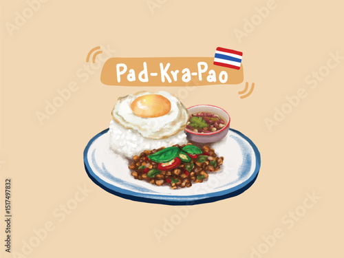 Pad Kra Pao, Thailand's national dish, is a dish that is loved by people all over the world.