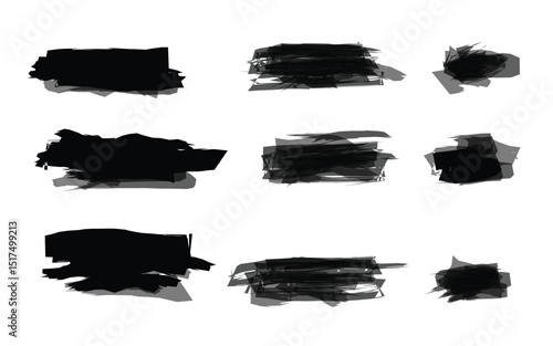 set of Rough brush ink texture strokes  (20250603085042).eps