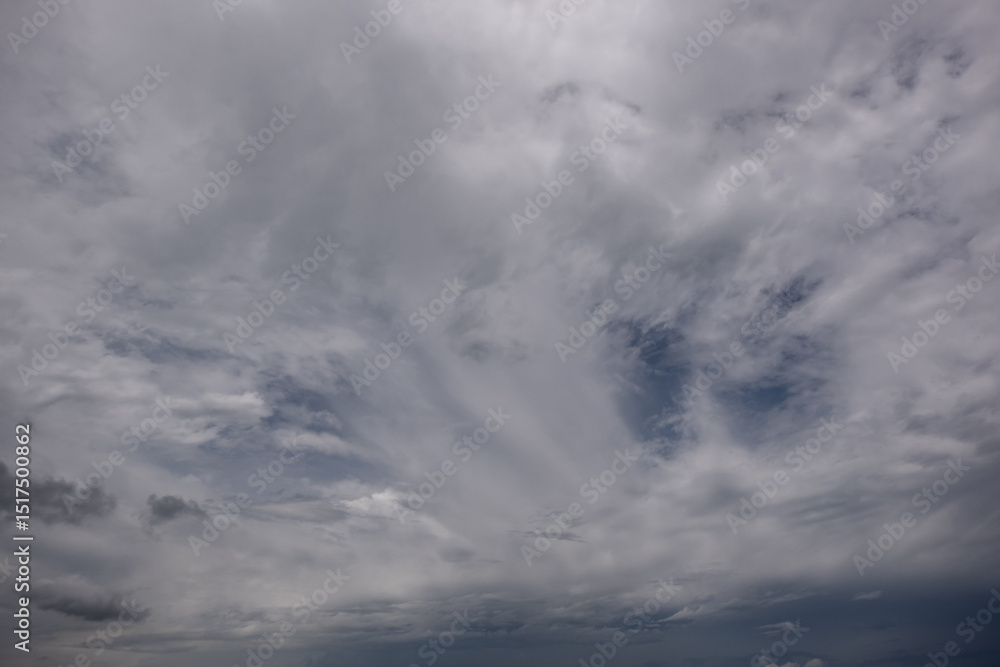 Obraz premium Dark sky with stormy clouds. Dramatic sky rain,Dark clouds before a thunder-storm,clouds before rain