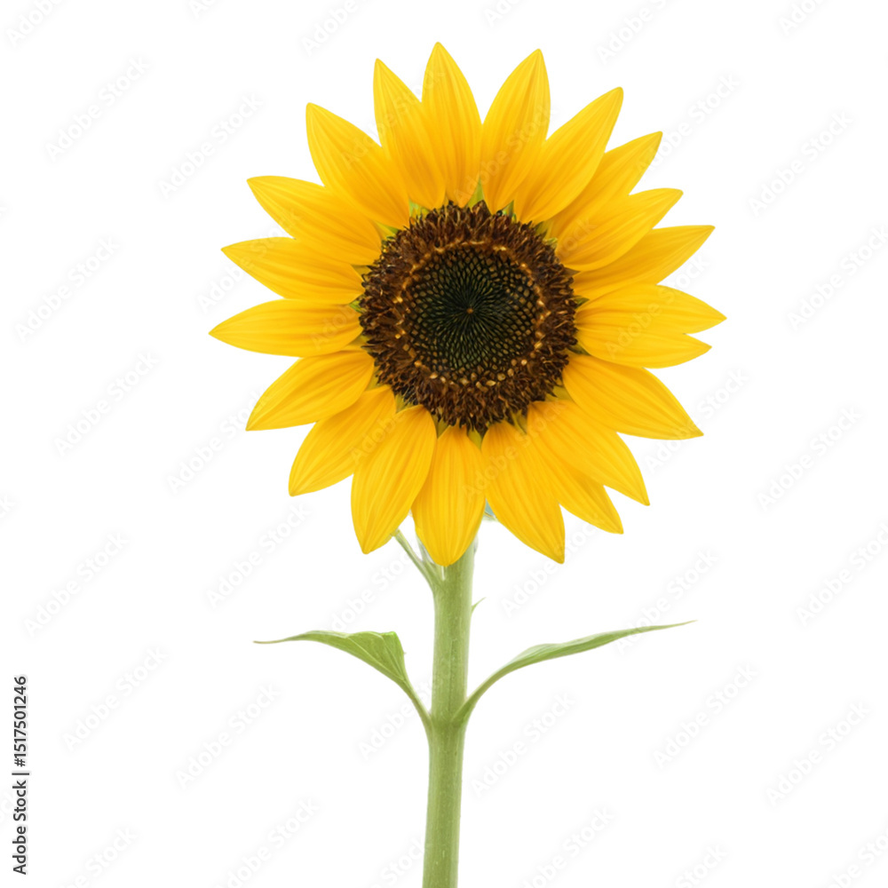 Fototapeta premium sunflower isolated on white background