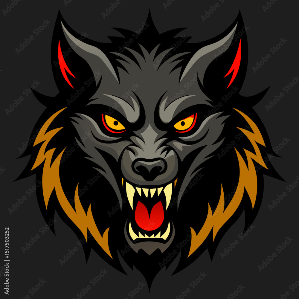 Obraz premium wolf head mascot