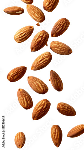 Wallpaper Mural Almendras flotando sin fondo para diseño gráfico PNG Torontodigital.ca