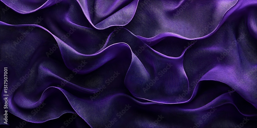 Obraz premium Abstract draped purple fabric texture background
