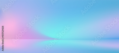 Background Wall Studio Room with Soft Light Gradient Blue,Pink on Podium Stage for Product,Pastel background of blurred abstract pattern Autumn backdrop banner for Autumn,Winter