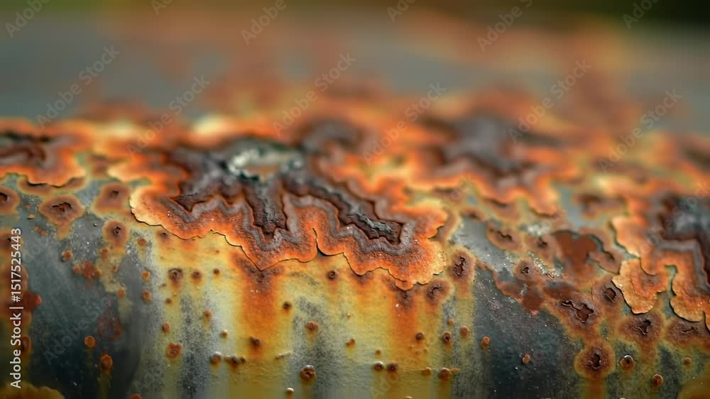 Closeup rust texture on metal