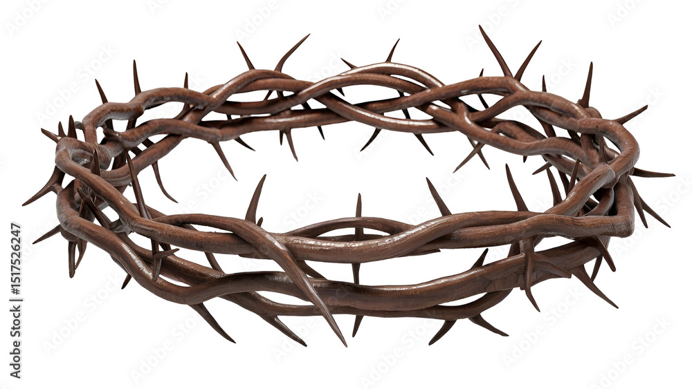 Fototapeta premium transparent crown of thorns 