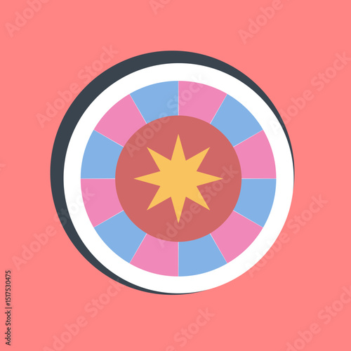 Sticker astrological sign. Zodiac horoscope elements.