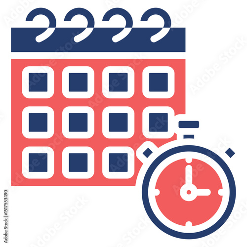 Time Tracker solid color icon