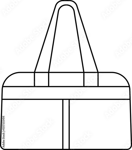 Luggage flat line icons collection. Luggage - varieties of suitcases, travel bags, backpacks and purses icon set. Vacation, tourism and luggage symbol. Baggage thin linear signs.