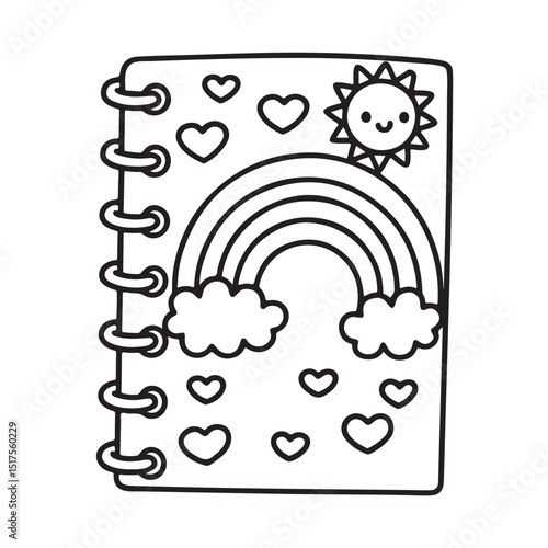 Cute & Groovy coloring pages, Cute & Groovy coloring book, bold & easy coloring book, bold & easy coloring page, line art, victor illustration, background, kawaii, cloth, coloring book, coloring page 
