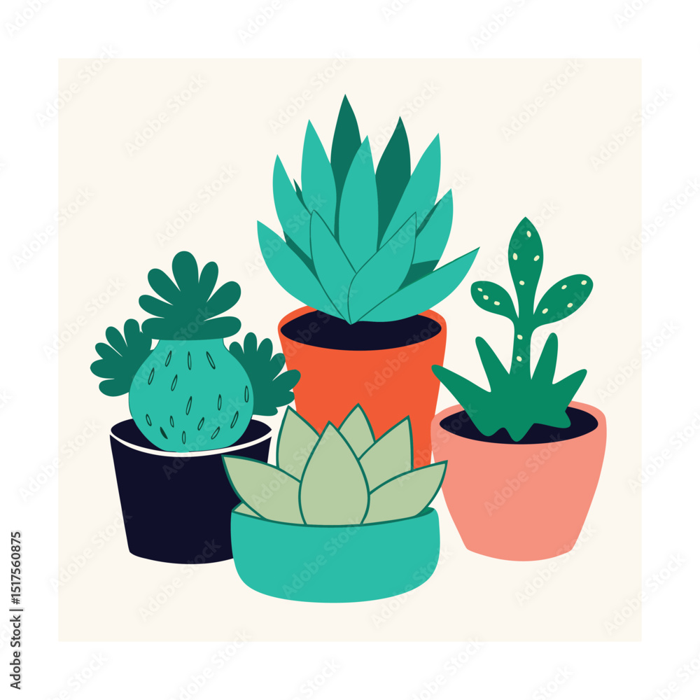 Succulent Collection in Unique Pots Succulent Collection in Unique Pots