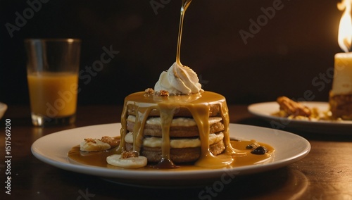 Banana foster New Orleans restaurant flaming dessert