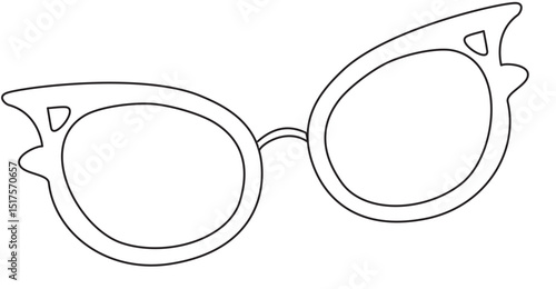 optical eyeglasses frame coloring page