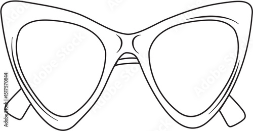 optical eyeglasses frame coloring page