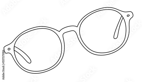optical eyeglasses frame coloring page