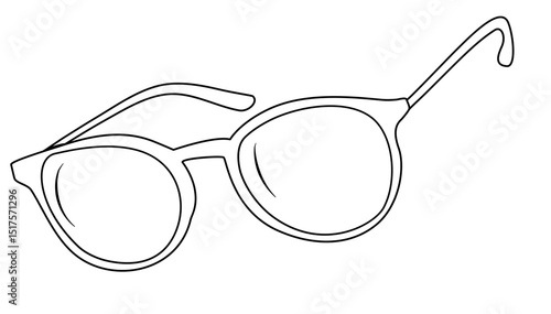 optical eyeglasses frame coloring page