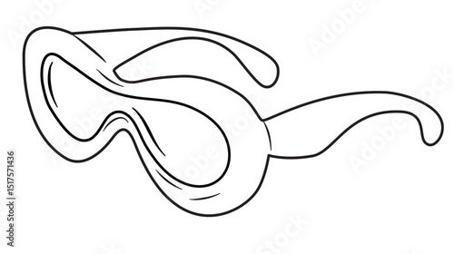 optical eyeglasses frame coloring page