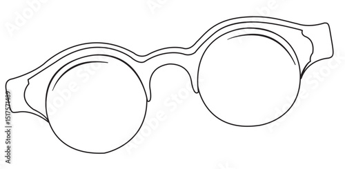 optical eyeglasses frame coloring page
