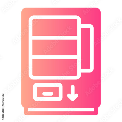 vending machine gradient icon