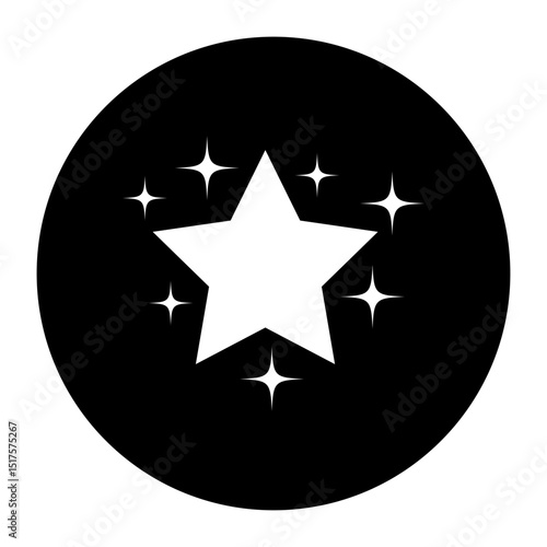 Sparkle vector icon. Shine symbol illustration. star sign or logo.