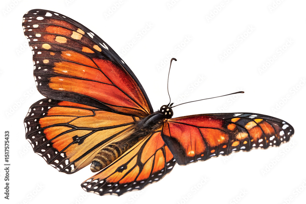 Fototapeta premium Beautiful Monarch Butterfly Insect Nature Wildlife Animal