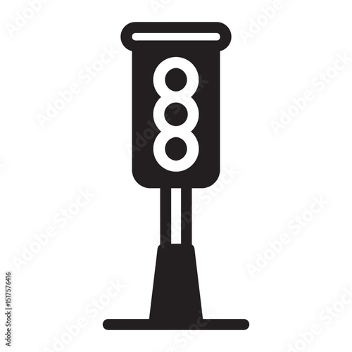 traffic light glyph icon