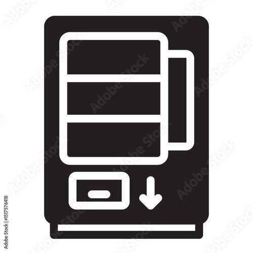 vending machine glyph icon