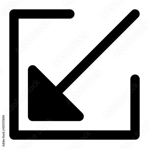 arrow import save internal glyph icon