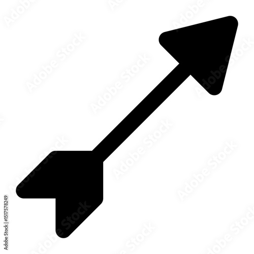 arrow archer archery weapon glyph icon