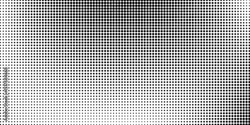 Set of halftone dots gradient pattern texture isolated on white background. Straight dotted spots using halftone circle dot raster texture. Vector blot half tone collection.
