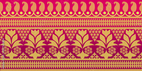 beautiful graphic saree design and this sari design is in Indian style which is for textile fashion industry and it can be used as wallpaper backdrop and website bg this style is originated in india 