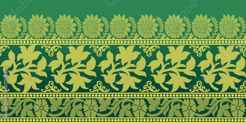 beautiful graphic saree design and this sari design is in Indian style which is for textile fashion industry and it can be used as wallpaper backdrop and website bg this style is originated in india 