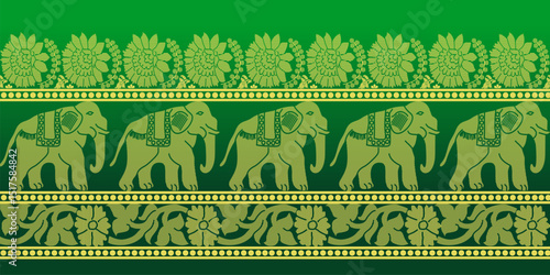 beautiful graphic saree design and this sari design is in Indian style which is for textile fashion industry and it can be used as wallpaper backdrop and website bg this style is originated in india 