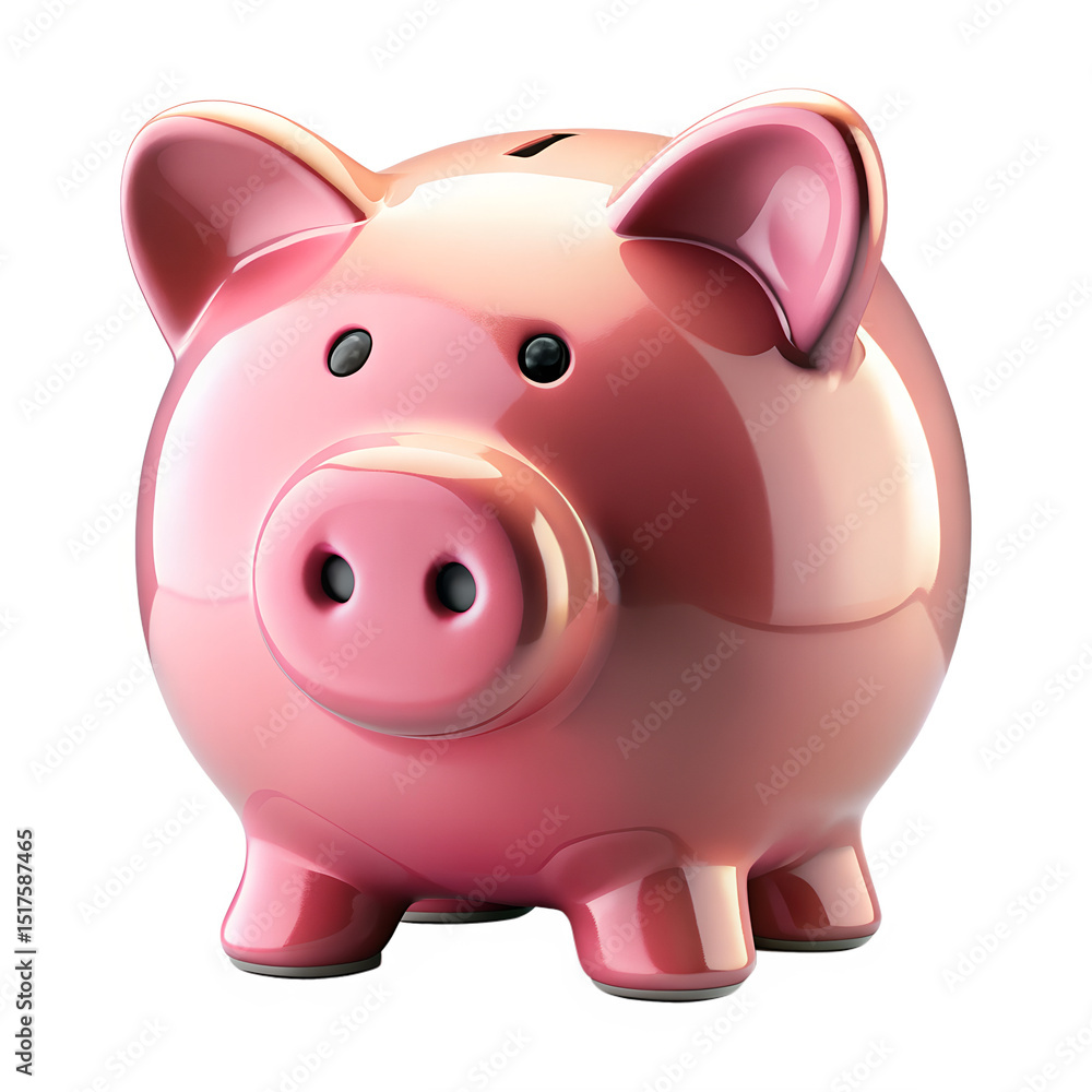 Piggy Bank Icon Stylized Savings isolated on transparent background Piggy Bank Icon Stylized Savings isolated on transparent background